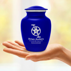 Bicycle Crank Sharing Urn - Midnight Blue