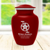 Bicycle Crank Sharing Urn - Ruby Red