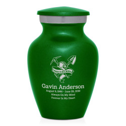 Miner Keepsake Urn - Shamrock Green