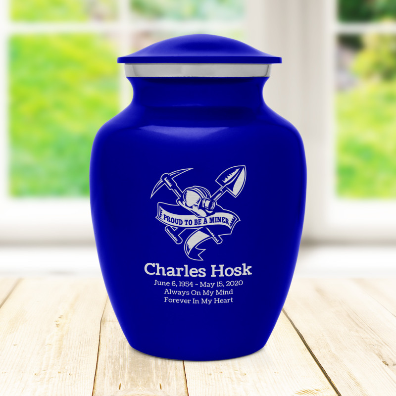 Miner Sharing Urn - Midnight Blue