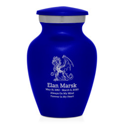 Dragon Keepsake Urn - Midnight Blue