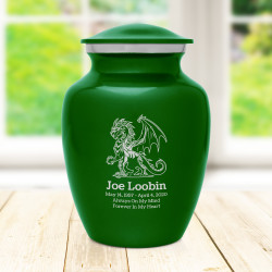Dragon Sharing Urn - Shamrock Green