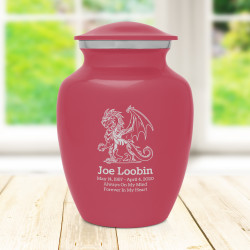 Dragon Sharing Urn - Rose Pink