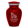 Excavator Keepsake Urn - Ruby Red