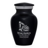 Excavator Keepsake Urn - Jet Black