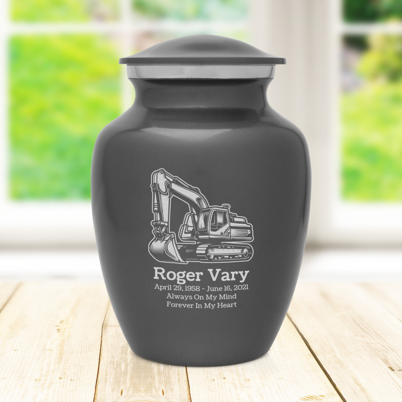 Excavator Sharing Urn - Gunmetal Gray