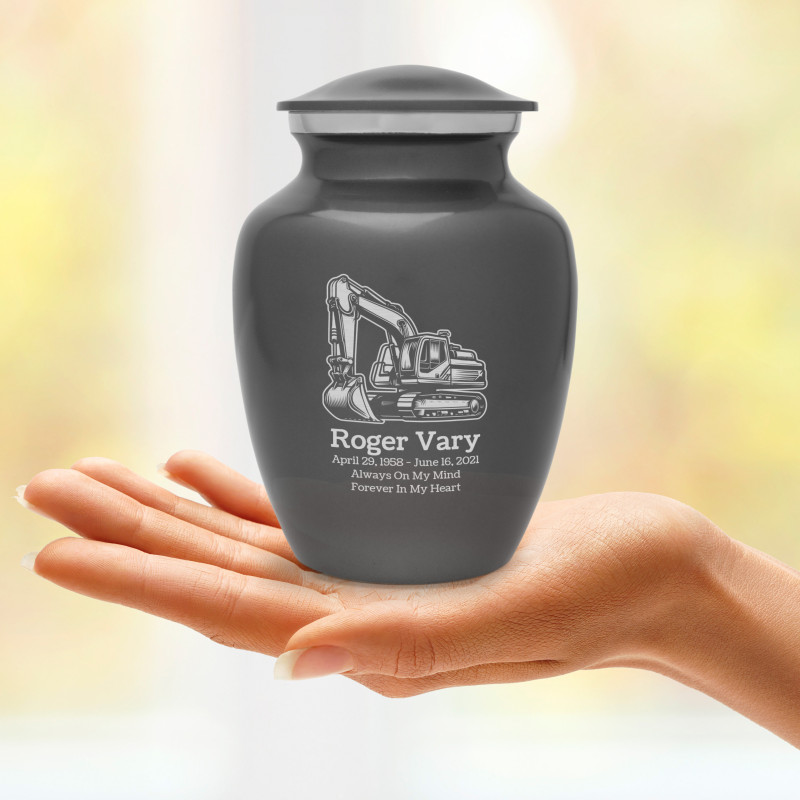 Excavator Sharing Urn - Gunmetal Gray