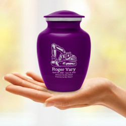Excavator Sharing Urn - Purple Luster