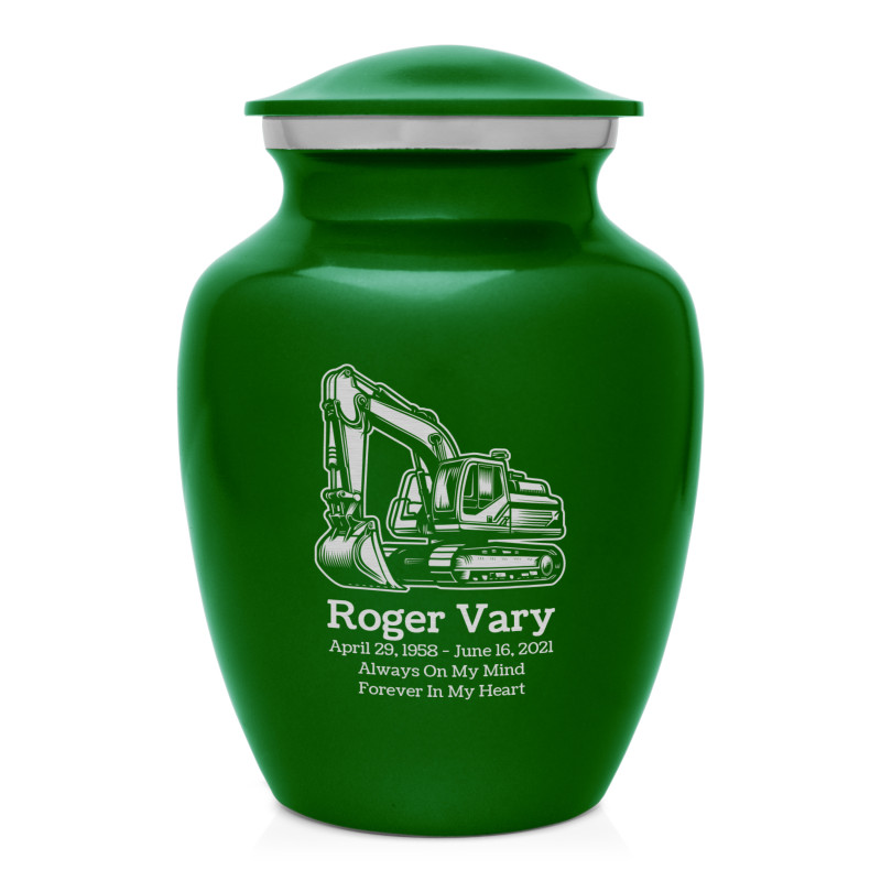 Excavator Sharing Urn - Shamrock Green