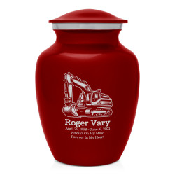 Excavator Sharing Urn - Ruby Red