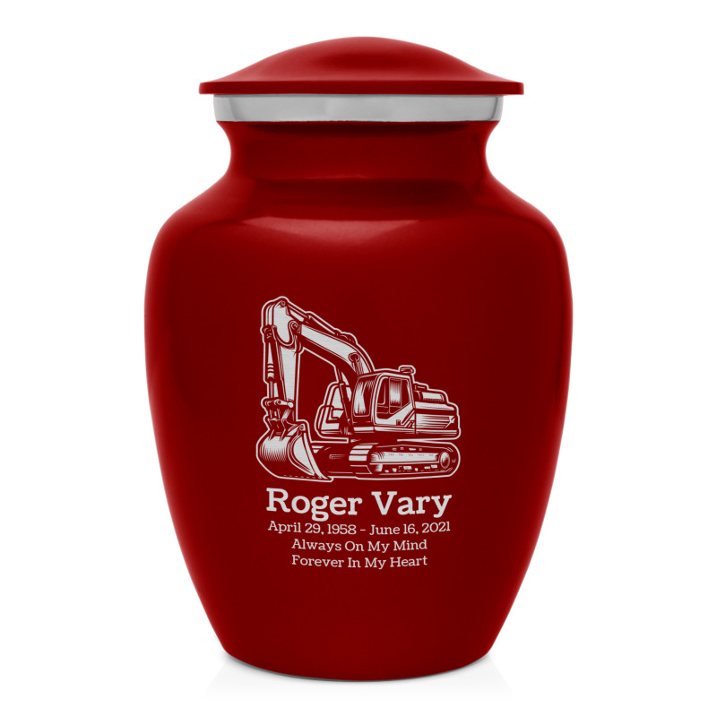 Excavator Sharing Urn - Ruby Red
