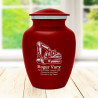 Excavator Sharing Urn - Ruby Red