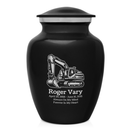 Excavator Sharing Urn - Jet Black