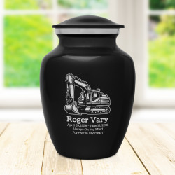 Excavator Sharing Urn - Jet Black