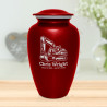 Excavator Cremation Urn - Ruby Red