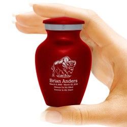 Buffalo Keepsake Urn - Ruby Red