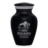 Buffalo Keepsake Urn - Jet Black