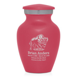Buffalo Keepsake Urn - Rose Pink