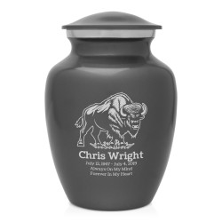 Buffalo Sharing Urn - Gunmetal Gray