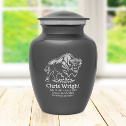 Buffalo Sharing Urn - Gunmetal Gray