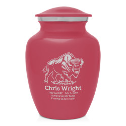 Buffalo Sharing Urn - Rose Pink