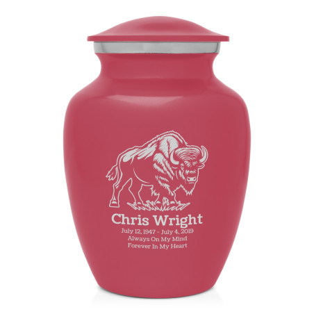 Buffalo Sharing Urn - Rose Pink