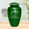 Buffalo Cremation Urn - Shamrock Green