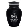 Classic Motorcycle Keepsake Urn - Jet Black