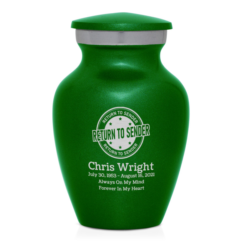 Return to Sender Keepsake Urn - Shamrock Green