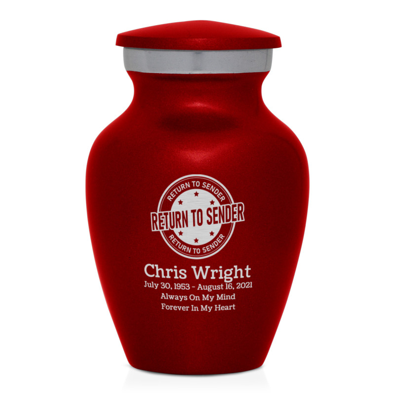 Return to Sender Keepsake Urn - Ruby Red