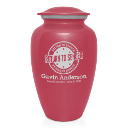 Return to Sender Cremation Urn - Rose Pink