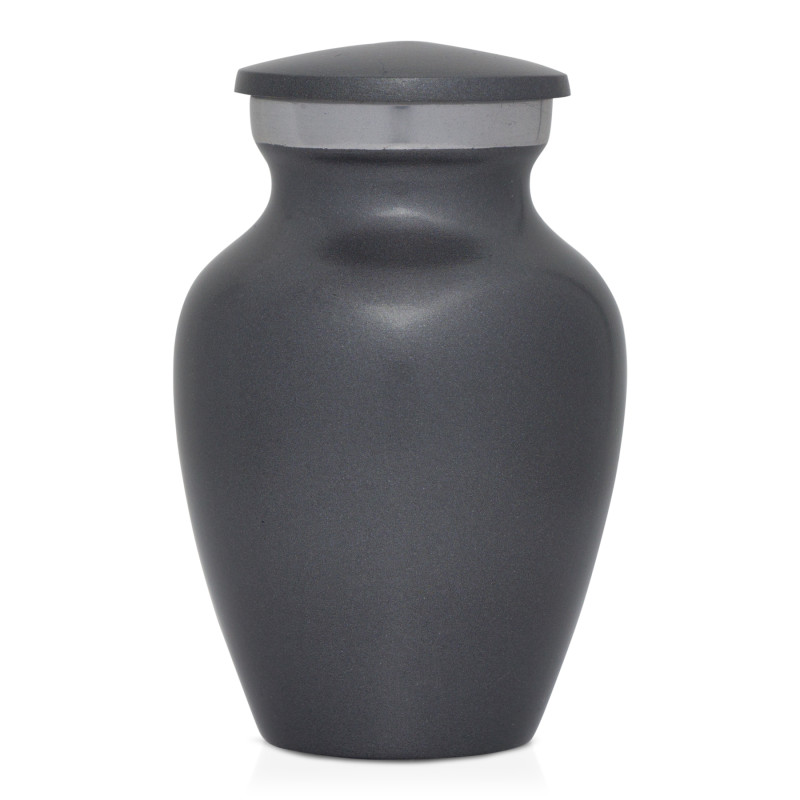 Zero Percent Body Fat Keepsake Urn - Gunmetal Gray