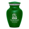 Zero Percent Body Fat Keepsake Urn - Shamrock Green