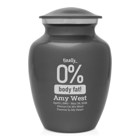 Zero Percent Body Fat Sharing Urn - Gunmetal Gray