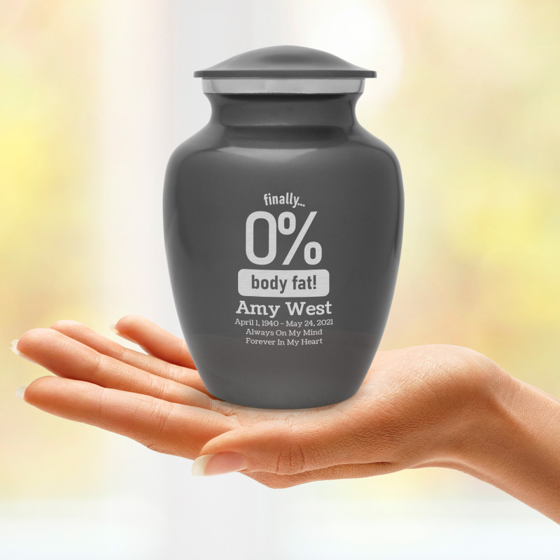 Zero Percent Body Fat Sharing Urn - Gunmetal Gray