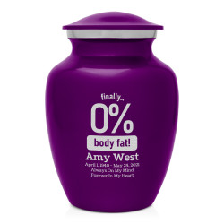 Zero Percent Body Fat Sharing Urn - Purple Luster