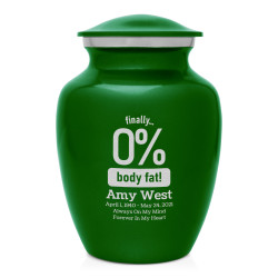 Zero Percent Body Fat Sharing Urn - Shamrock Green