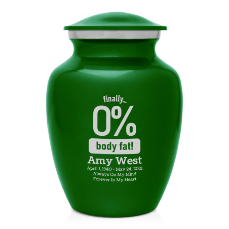 Zero Percent Body Fat Sharing Urn - Shamrock Green