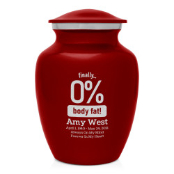 Zero Percent Body Fat Sharing Urn - Ruby Red
