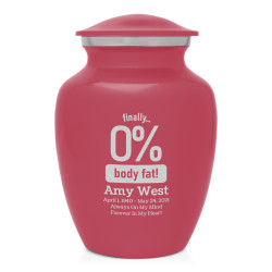 Zero Percent Body Fat Sharing Urn - Rose Pink