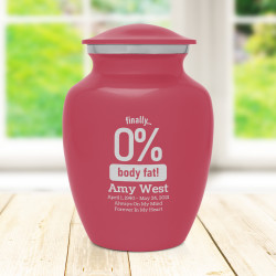 Zero Percent Body Fat Sharing Urn - Rose Pink