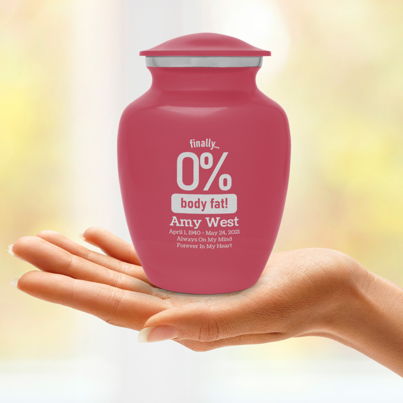 Zero Percent Body Fat Sharing Urn - Rose Pink