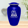 Zero Percent Body Fat Cremation Urn - Midnight Blue