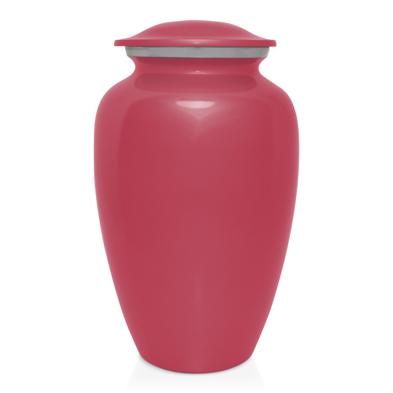 Zero Percent Body Fat Cremation Urn - Rose Pink