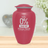 Zero Percent Body Fat Cremation Urn - Rose Pink