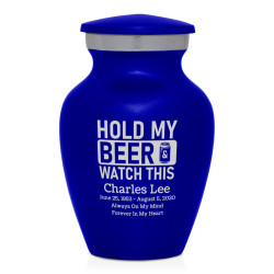Hold My Beer Watch This Keepsake Urn - Midnight Blue
