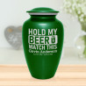 Hold My Beer Watch This Cremation Urn - Shamrock Green