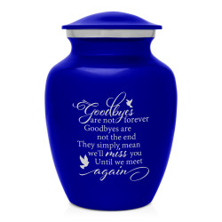 Goodbyes Are Not Forever Sharing Urn - Midnight Blue