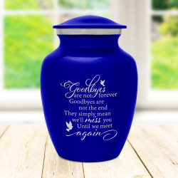 Goodbyes Are Not Forever Sharing Urn - Midnight Blue