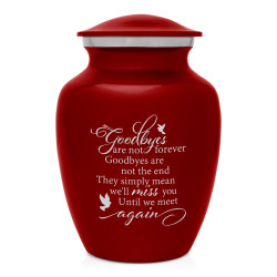 Goodbyes Are Not Forever Sharing Urn - Ruby Red
